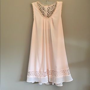 Light Pink Back Cut-Out Dress